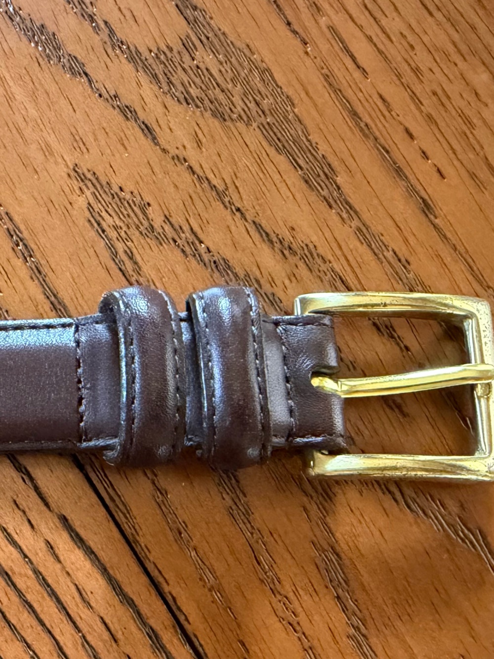 Men's Coach Brown Leather Belt - Classic & Timeless Accessory - Picture 3 of 6